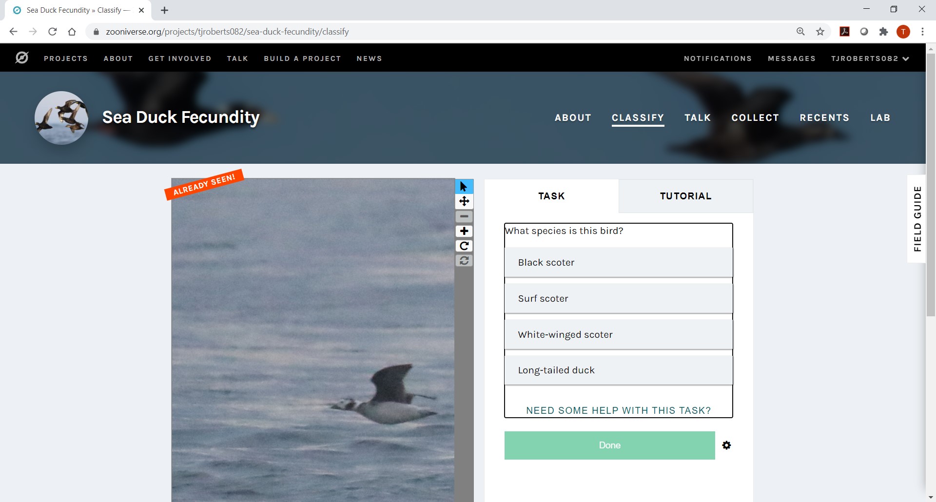 Zooniverse Screenshot.jpg FWS.gov